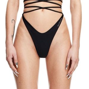 Mugler X HM black bikini bottom
